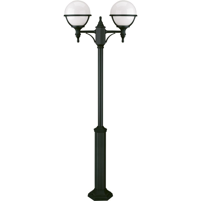 Pôle classique à 2 bras clic-clac globo IP44 E27 2x42W 1920mm Noir