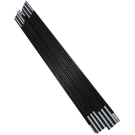 Pôle de tente, support de la tige de fibre de cordon élastique légère portable Remplacement de tige de verre 2 ensembles 7 sections camping pour les sports de plein air