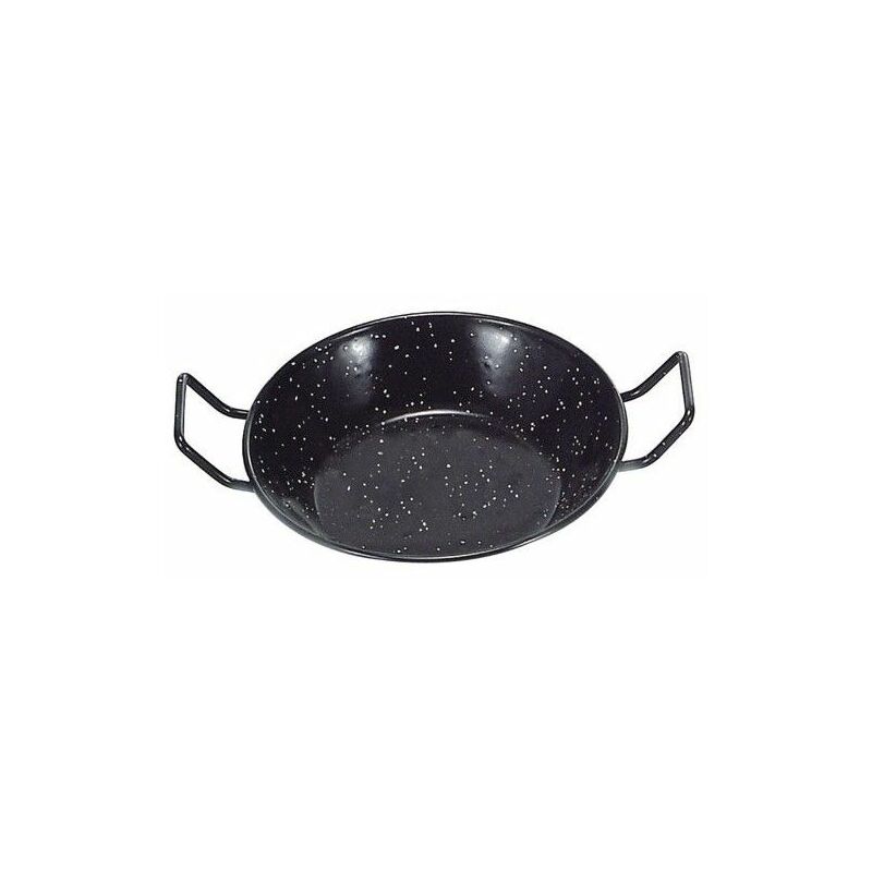 Poêle Double Profonde Avec Poignées Émaillées 55 cm.
