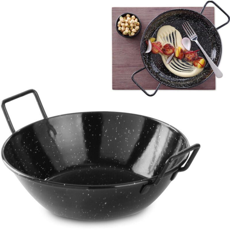 Hendi - Bol à paella émaillé, diamètre profond. 145x(H)40mm 622810