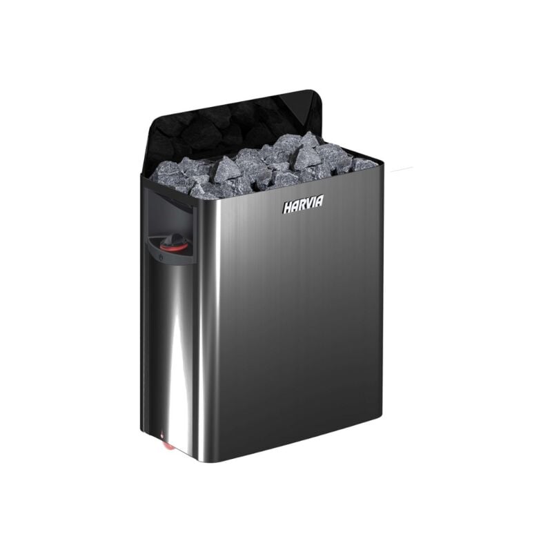 Harvia - Poêle électrique Wall Black commande intégrée SW60 6,0 kW