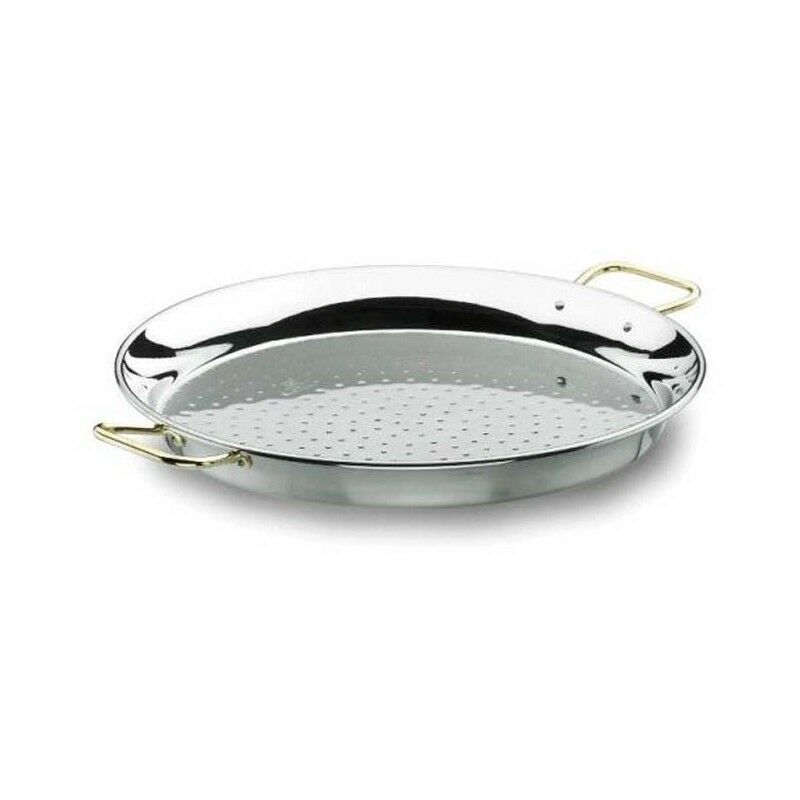 Lacor - Poêle valencienne classique en acier inoxydable [60 cm - 18 portions]