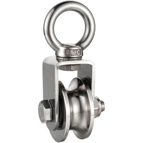 Polea de cable de acero inoxidable 304, carga máxima 3500 kg
