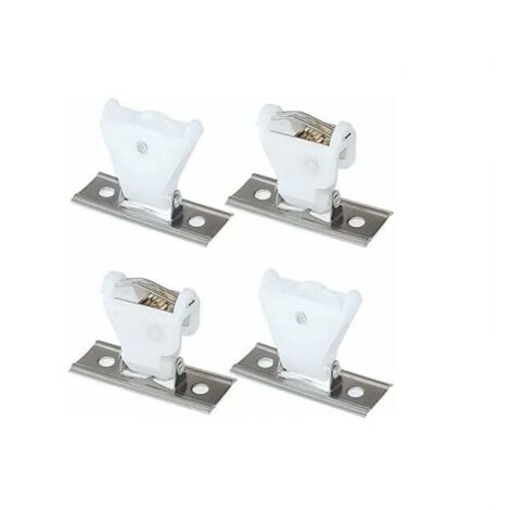 Polea de cable de plástico blanco con articulación giratoria y soporte de acero inoxidable para pantallas de lámparas de madera tejida y bambú