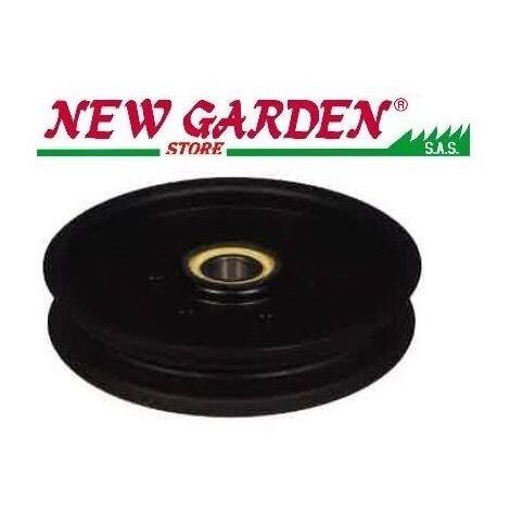 Polea guía de correa ranura plana tractor de césped UNIVERSAL 138 mm