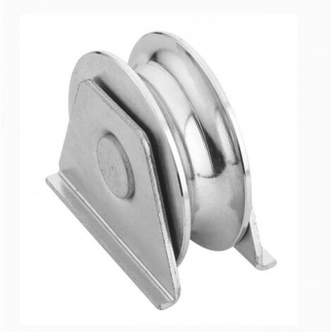 POLEA HIERRO CON SOPORTE 80X20 MM.