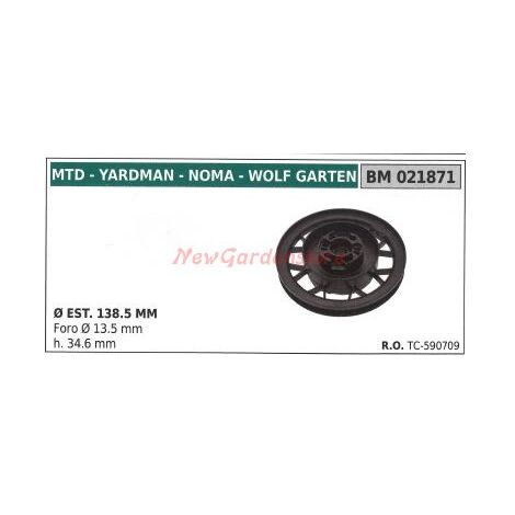 Polea para tractor cortacésped MTD 021871