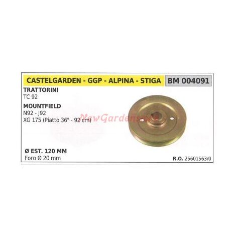 Polea para tractor cortacésped TC 92 ALPINA 004091