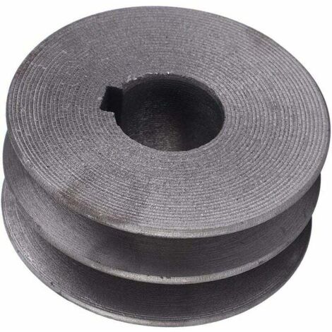 Polea ranurada de acero fundido para máquina de corte, diámetro de 72 mm, orificio de 24 mm, polea de motor de rueda