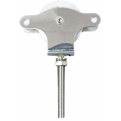 Polea Tendedero Wolfpack Inoxidable 60 mm. / Roldana Metálica Con Tornilo