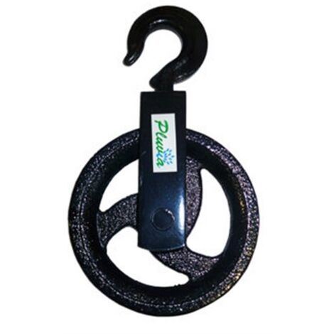 Poleas de pozo 14cm de hierro fundido (soporte máximo de hasta 1170kg)