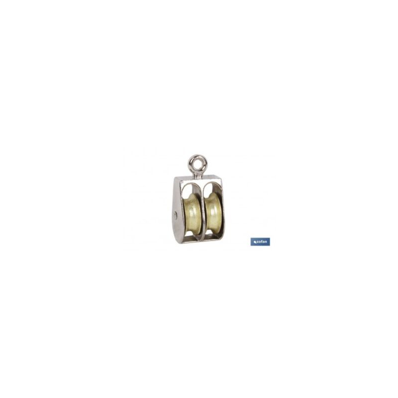 

Otros - Polea doble fija niquelada Ø40mm venta unitaria