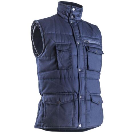 Polena Gilet travail sans manche homme chaud multipoches Coverguard