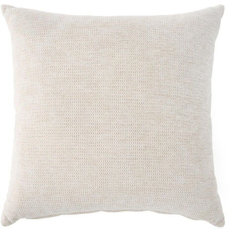Polette - coussin - en tissu texturé - 60x60 cm - beige