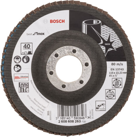 Polierpad X581 Best für Inox 115 mm 2223 mm 40  BOSCH 2608608263