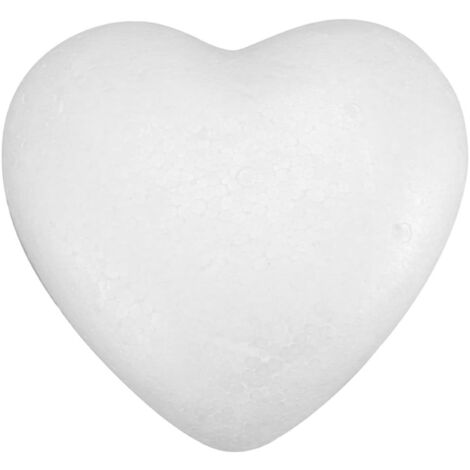 Poliestireno CORAZÓN blanco 8cm decoración decoración navideña San Valentín 1ud
