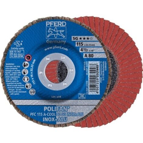 POLIFAN PFC 180 A-COOL 80 SG INOX+ALU - PFERD