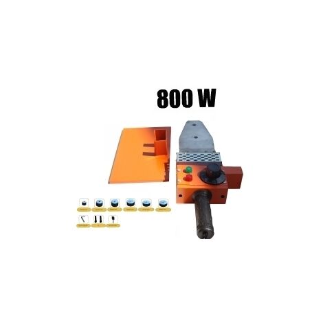 Polifusore/Saldatore per tubi in polipropilene 800W con 6 matrici e accessori - Mod. A