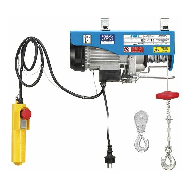 Fervi - Polipasto eléctrico. Capacidad 200/400kg 0602