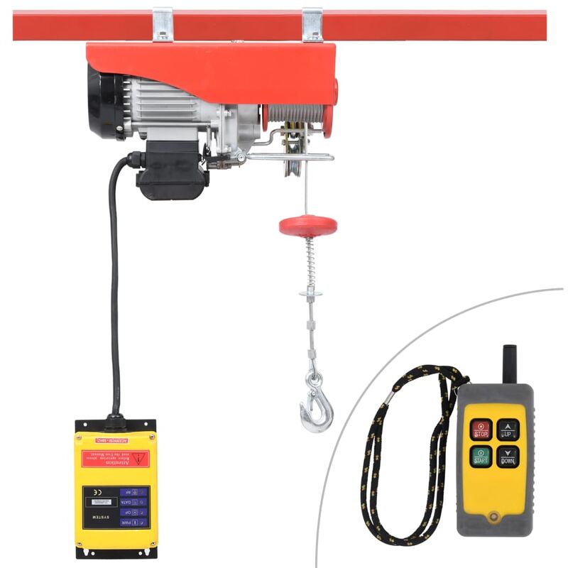 

Polipasto eléctrico con mando a distancia 1000 W 300/600 kg