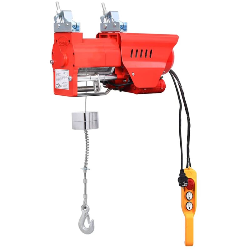 

vidaXL Polipasto eléctrico de alta velocidad 300/600 kg 1300 W - Rojo