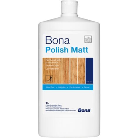 Polish Mat Pour Parquets Pro Bona - Rénovateur Parquet - en Phase Aqueuse pour Parquets Vernis - 1L