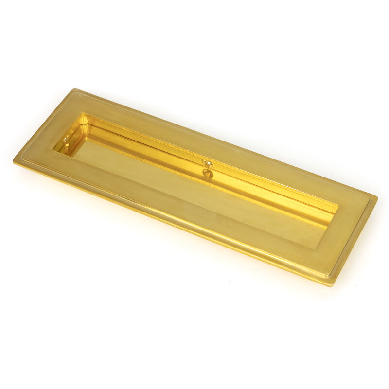 From The Anvil - Polished Brass 175mm Art Deco Rectangular Pull