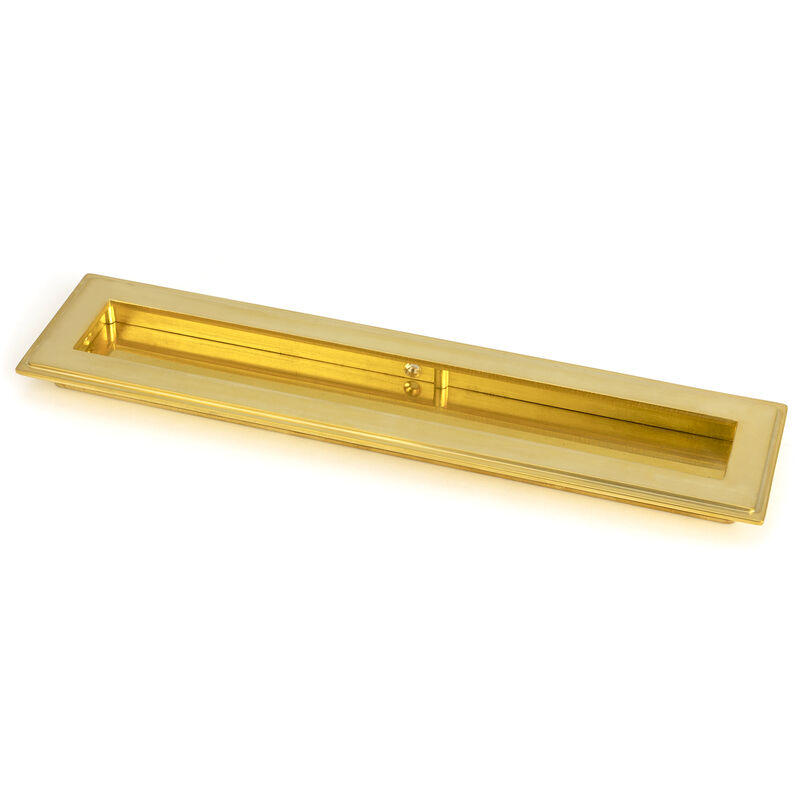 From The Anvil - Polished Brass 250mm Art Deco Rectangular Pull