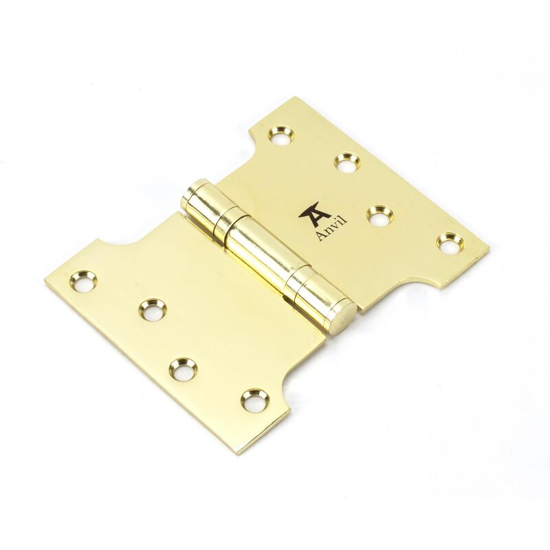 From The Anvil - Polished Brass 4' x 3' x 5' Parliament Hinge (pair) ss