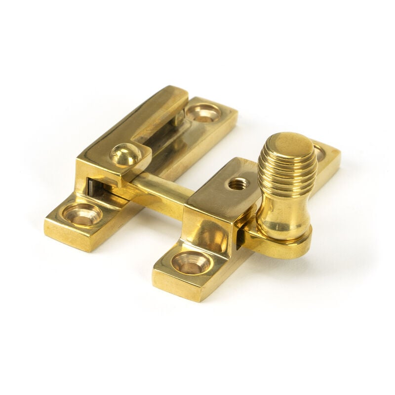 From The Anvil - Polished Brass Beehive Quadrant Fastener - Narrow