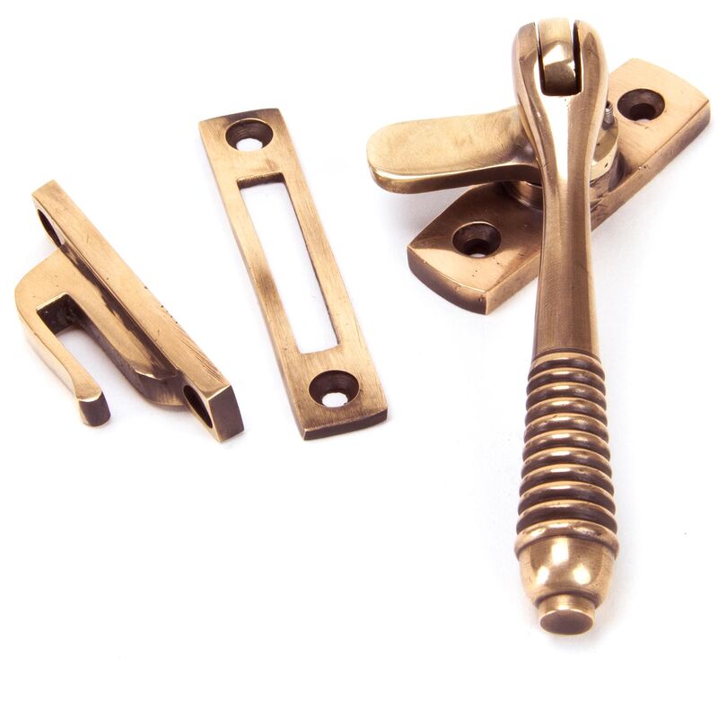 From The Anvil - Polished Bronze Locking Reeded Fastener