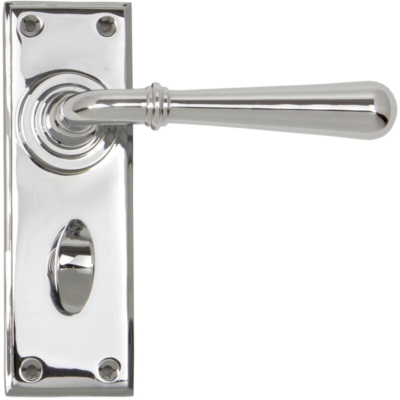 Polished Chrome Newbury Lever Bathroom Set - From The Anvil