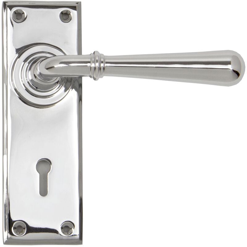Polished Chrome Newbury Lever Lock Set - From The Anvil