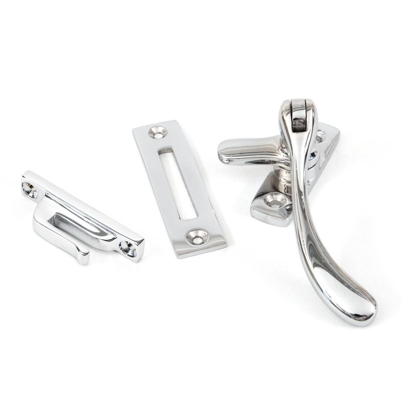 Polished Chrome Peardrop Fastener - From The Anvil