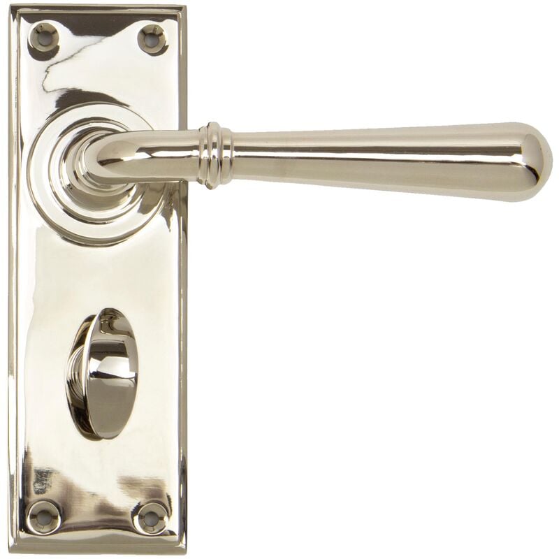 Polished Nickel Newbury Lever Bathroom Set - From The Anvil