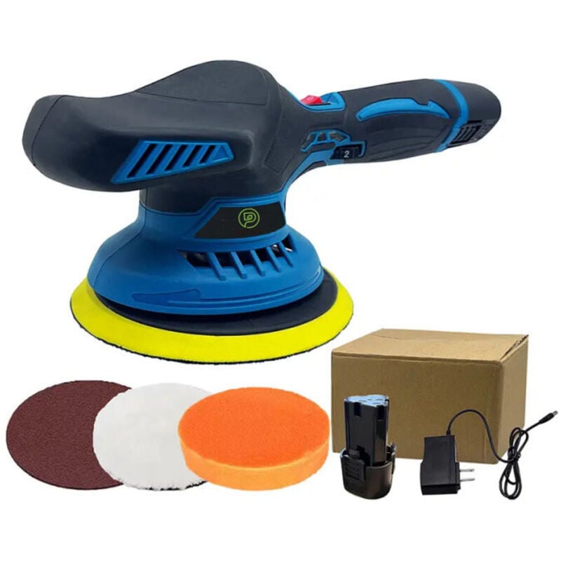 Polishing machine, 6-inch cordless polishing, destructive culvert polishing machine+2 batteries