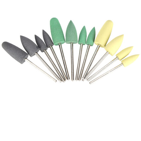 Polisseur Dentaire en Silicone avec Fraise en Acier Inoxydable - Kit de Meulage et Polissage