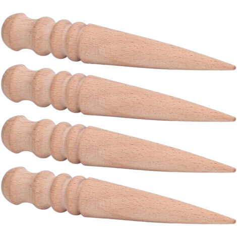 Polisseur en Hêtre pour Bois et Cuir, 4 Rainures pour Finition Parfaite - Outil de Ponçage Manuel