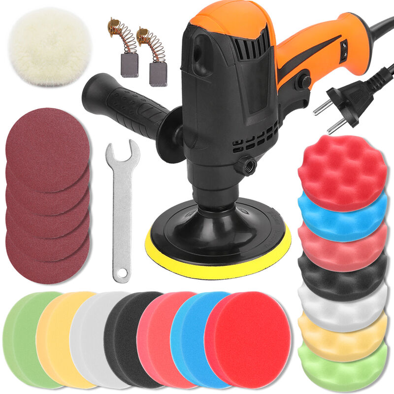 Polisseuse de voiture, cirage de sol, outil électrique de beauté, réparation des rayures, meuleuse de scellement de glaçage, vitesse réglable à 6