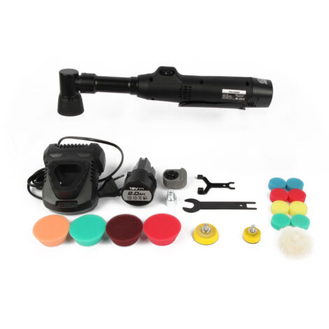 Polisseuse de voiture portable, mini polisseuse électrique portable rechargeable et kit de cirage