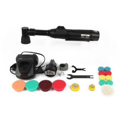 Polisseuse de voiture portable, mini polisseuse électrique portable rechargeable et kit de cirage