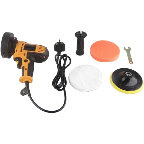 Polisseuse électrique 125mm 600‑3700RPM Kit de polissage pour voiture et bois avec prise UK 230V