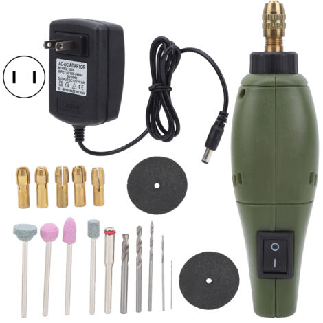Polisseuse Électrique Mini Outil Rotatif pour Bois et Sculpture DIY Kit 110‑240V