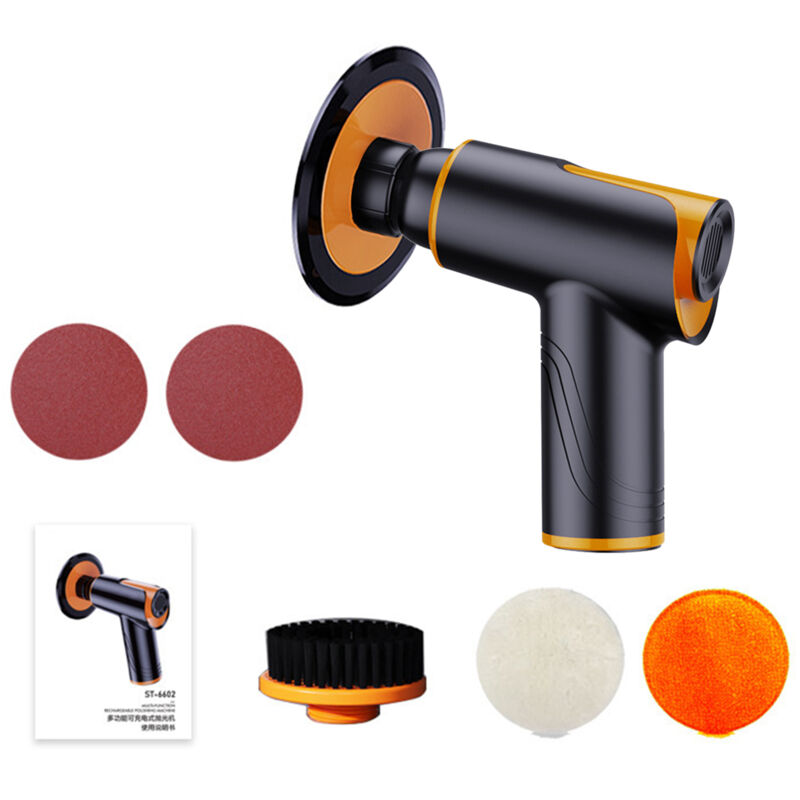 Lifcausal - Polisseuse et épileuse multifonctionnelle de voiture, polisseuse sans fil rechargeable, petite épileuse à cire avec disque à polir /