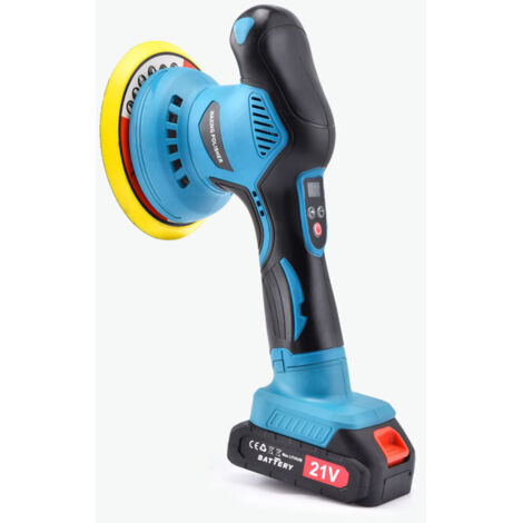 Polisseuse Lustreuse 21V Sans Fil 3 en 1 avec Batterie et Chargeur pour Détailing Automobile Professionnel