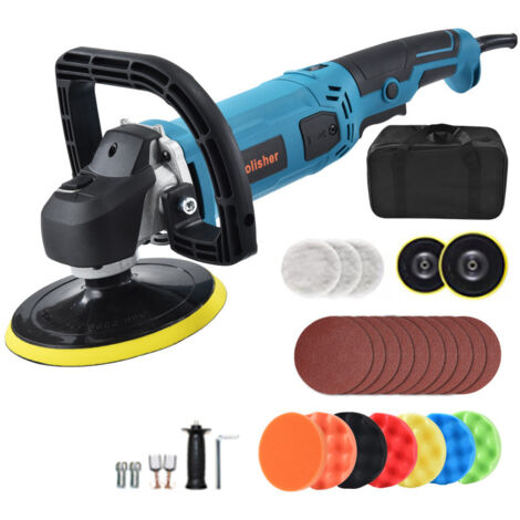 Polisseuse Lustreuse Électrique 110V Portable 2 en 1 pour Finition Auto et Nettoyage de Surfaces