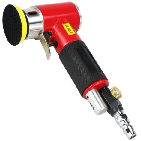 Polisseuse pneumatique 2/3 pouces  Ponceuse excentrique rouge  Petite meuleuse à air haute performance  Polissage et ponçage pro  Carrosserie et finition métal