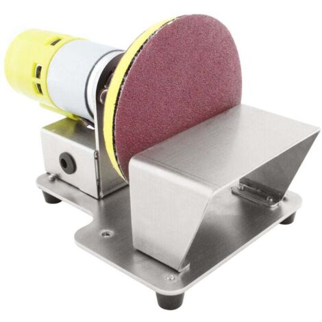 Polisseuse rotative électrique Ponceuse à disque de table avec 7 vitesses variables 20 pièces Disques abrasifs de 3 pouces pour le polissage, le meulage, la finition du bois et du plastique