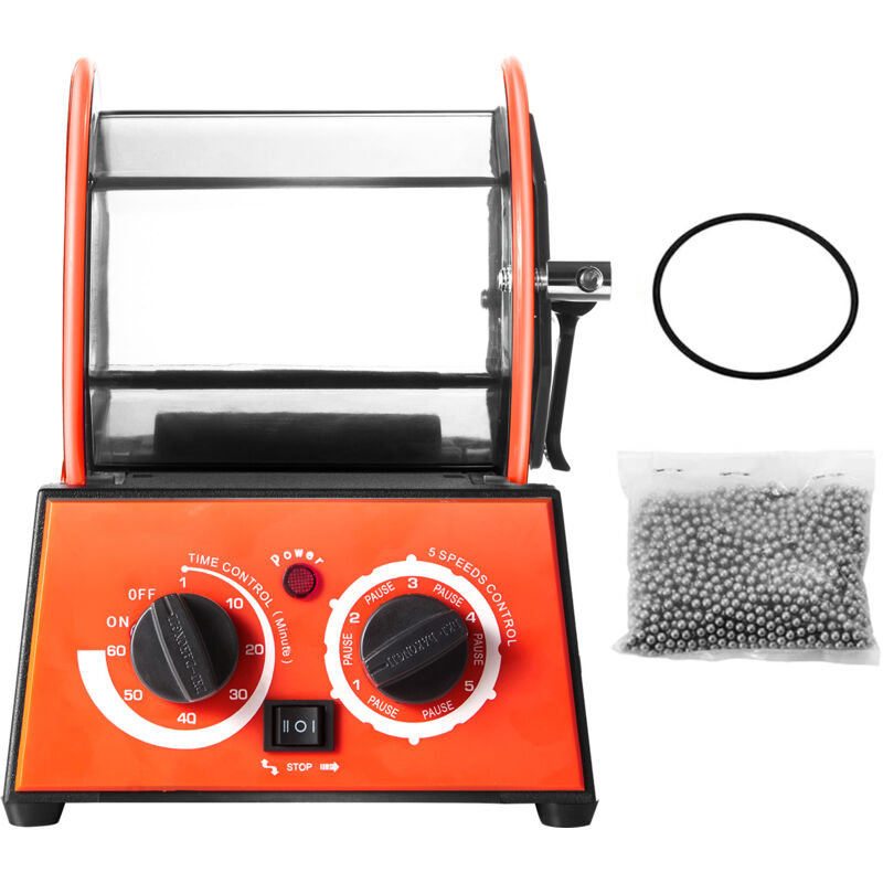 Polisseuse rotative Mophorn 3 kg - Machine de finition de bijoux, 220 V, bleu