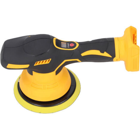 Polisseuse sans fil 6 pouces à 6 vitesses variables Kit de cirage et polissage sans balais pour voiture Compatible avec la batterie DCB200